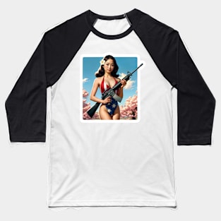 Pinup Girl Baseball T-Shirt